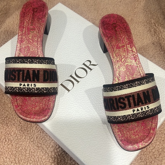 Christian Dior DWAY HEELED SLIDE New in box - Picture 3 of 13